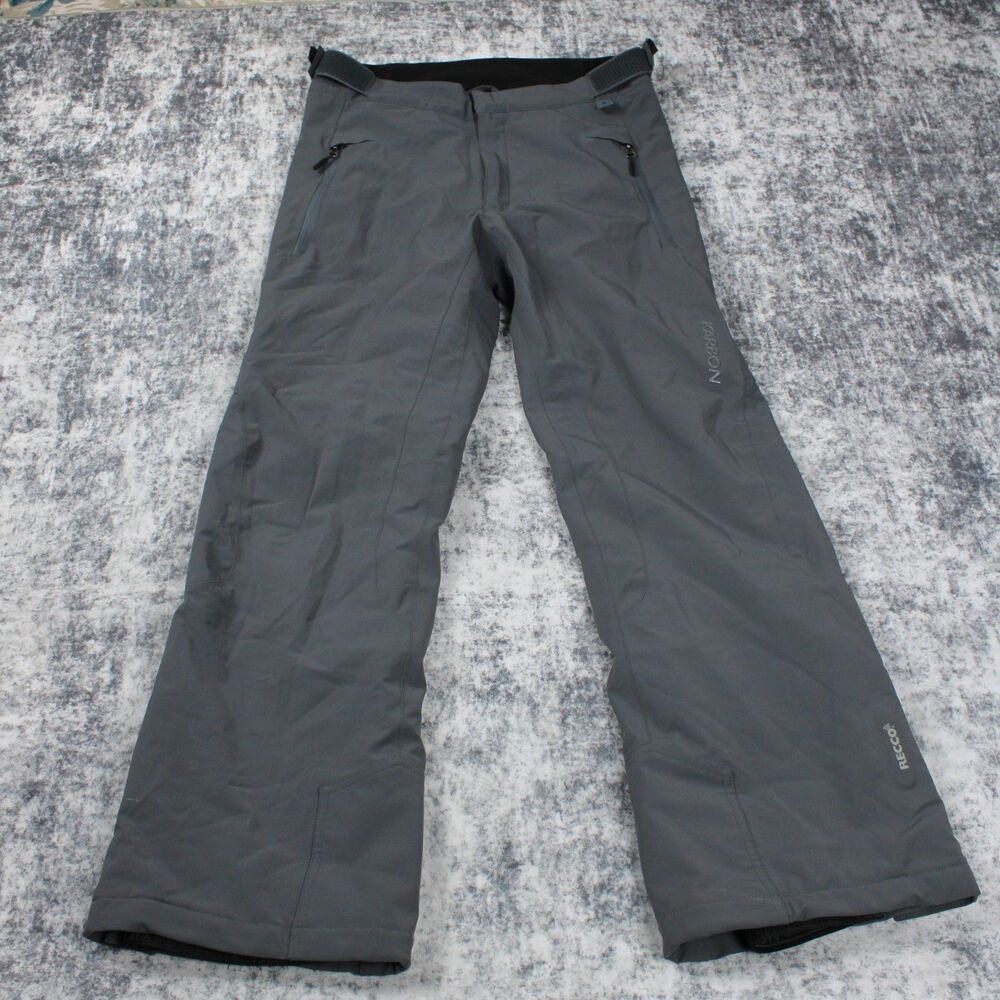 Karbon Ski Pants RECCO Mens Size S Gray 31" Inseam Snow Outdoor Sports